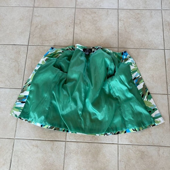 Trenz by Theresa Renz Sz S Jacket Greens and Blues Jeweled Neck Bling 3/4 Sleeve - Picture 6 of 8